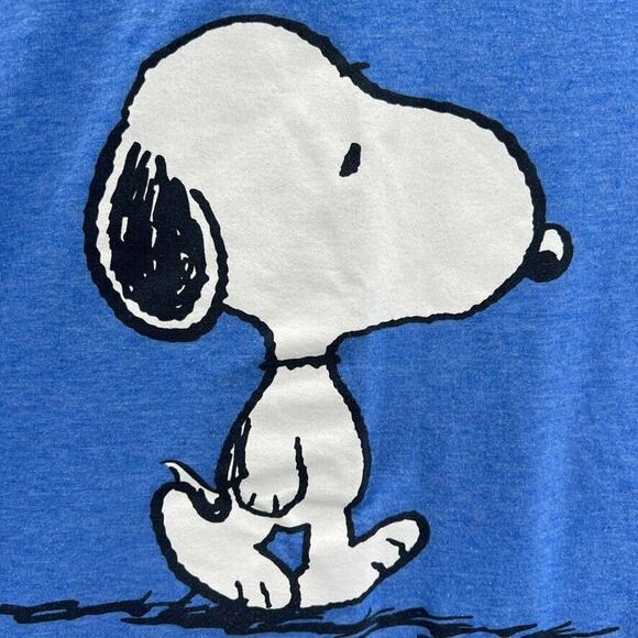Peanuts Shirt Adult XL Blue Graphic Snoopy ILL DO IT TOMORROW Casual Mens XL - Picture 5 of 12